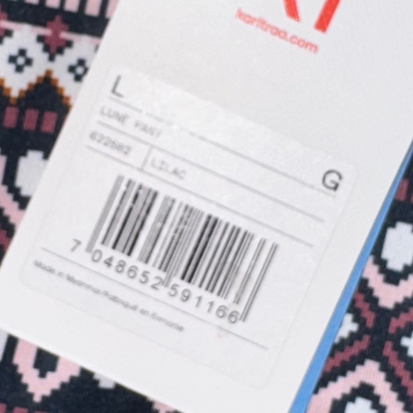 Kari Traa Women's Lune Base Layer Bottoms Thermal Pants L - Picture 7 of 10